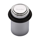 Heritage Brass Round Door Stop Stepped Polished Chrome finish
 - V1086-PC