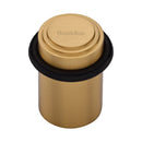 Heritage Brass Round Door Stop Stepped Satin Brass finish
 - V1086-SB