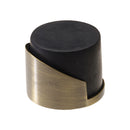 Heritage Brass Round Mounted Door Stop Antique Brass finish
 - V1087-AT