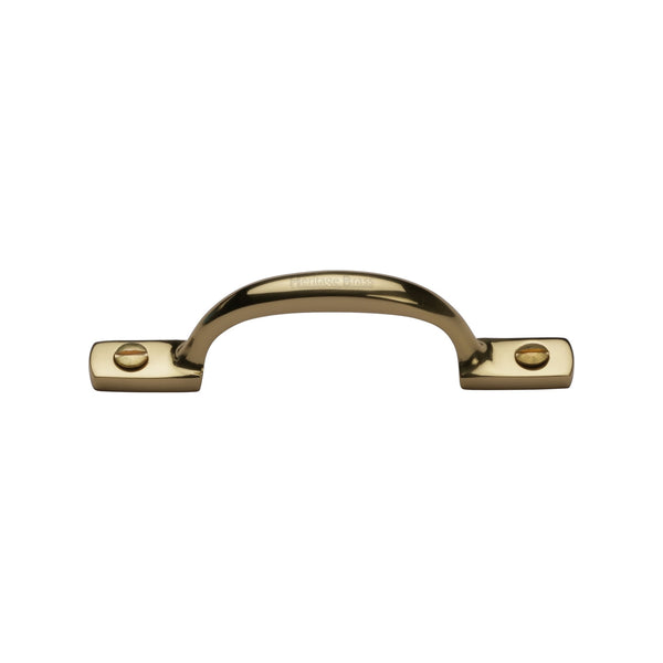 Heritage Brass Sash Pull Handle 102mm Polished Brass finish - V1090 102-PB - Choice Handles