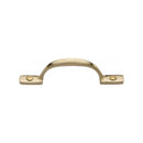 Heritage Brass Sash Pull Handle 102mm Satin Brass Finish - V1090 102-SB - Choice Handles