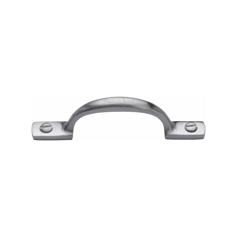 Heritage Brass Sash Pull Handle 102mm Satin Chrome finish - V1090 102-SC - Choice Handles