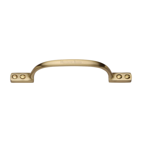 Heritage Brass Sash Pull Handle 152mm Satin Brass finish - V1090 152-SB - Choice Handles