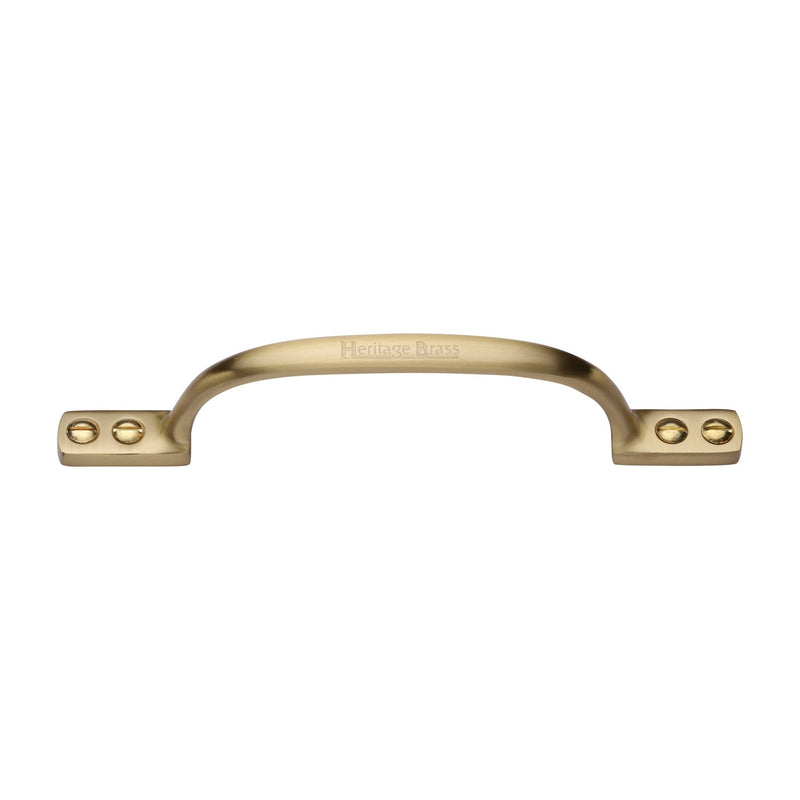 Heritage Brass Sash Pull Handle 152mm Satin Brass finish - V1090 152-SB - Choice Handles