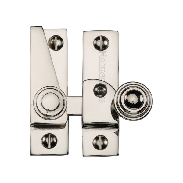 Heritage Brass Sash Fastener Lockable Polished Nickel Finish - V1104L-PNF - Choice Handles