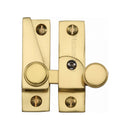 Heritage Brass Sash Fastener Lockable Polished Brass Finish - V1106L-PB - Choice Handles