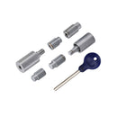 Heritage Brass Sash Window Stop (pair) with key Satin Chrome - V1108-SC - Choice Handles