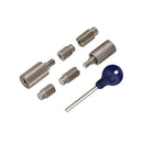 Heritage Brass Sash Window Stop (pair) with key Satin Nickel - V1108-SN - Choice Handles