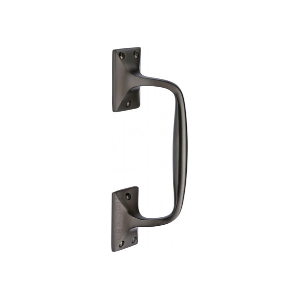 Heritage Brass Door Pull Handle Cranked Design 8" Matt Bronze Finish - V1150 202-MB - Choice Handles