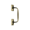 Heritage Brass Door Pull Handle Cranked Design 8 Polished Brass finish
 - V1150 202-PB - Choice Handles