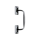 Heritage Brass Door Pull Handle Cranked Design 8 Polished Chrome finish
 - V1150 202-PC - Choice Handles