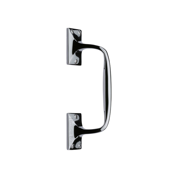 Heritage Brass Door Pull Handle Cranked Design 8 Polished Chrome finish
 - V1150 202-PC - Choice Handles