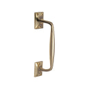 Heritage Brass Door Pull Handle Cranked Design 10& Polished Brass finish
 - V1150 253-PB - Choice Handles