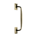 Heritage Brass Door Pull Handle Cranked Design 12 Polished Brass finish
 - V1150 310-PB - Choice Handles