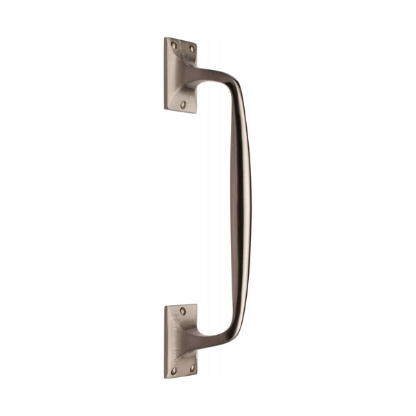 Heritage Brass Door Pull Handle Cranked Design 12& Satin Nickel finish
 - V1150 310-SN - Choice Handles