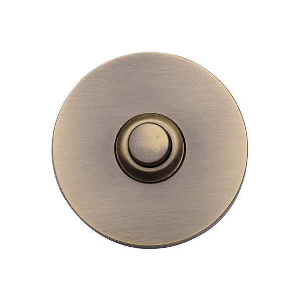 Heritage Brass Round Bell Push Antique Brass finish
 - FB377 - Choice Handles