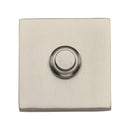 Heritage Brass Square Bell Push Satin Nickel finish - FB392 - Choice Handles
