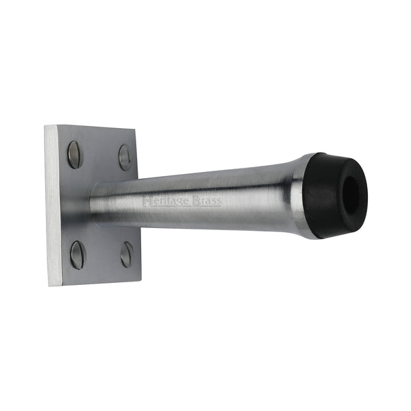 Heritage Brass Wall Mounted Door Stop 3 Satin Chrome finish
 - V1190 76-SC - Choice Handles