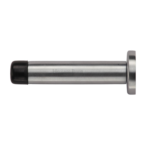 Heritage Brass Projection Door Stop 3" Satin Chrome finish - V1192 76-SC