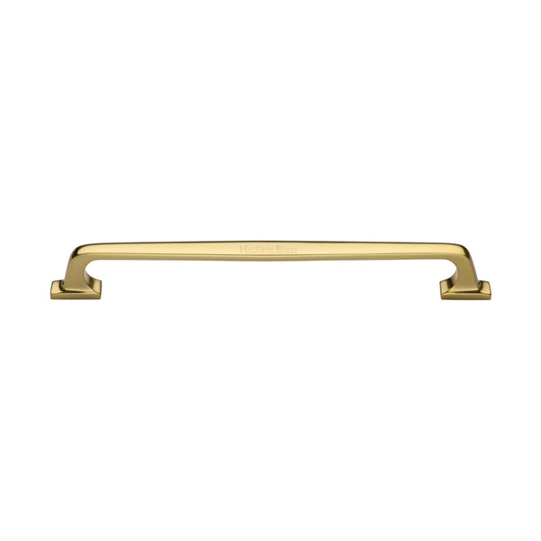 Heritage Brass Door Pull Handle Durham Design 345mm Polished Brass Finish
 - V1210 345-PB - Choice Handles