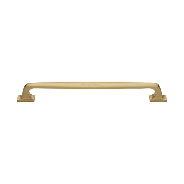 Heritage Brass Door Pull Handle Durham Design 497mm Satin Brass Finish
 - V1210 497-SB - Choice Handles
