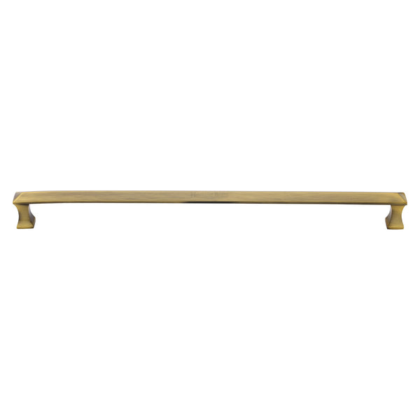 Heritage Brass Door Pull Handle Pyramid Design 326mm Antique Brass Finish
 - V1232 326-AT - Choice Handles