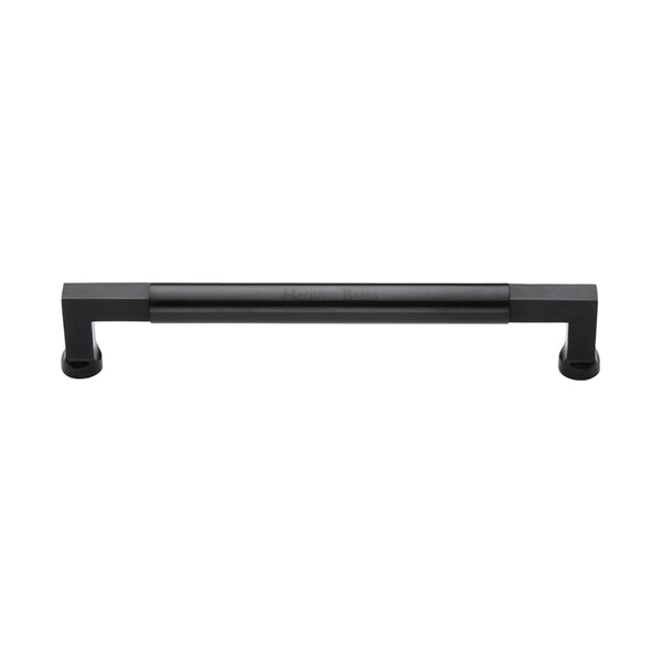 Heritage Brass Door Pull Handle Bauhaus Design 330mm Matt Black Finish
 - V1312 330-BKMT - Choice Handles