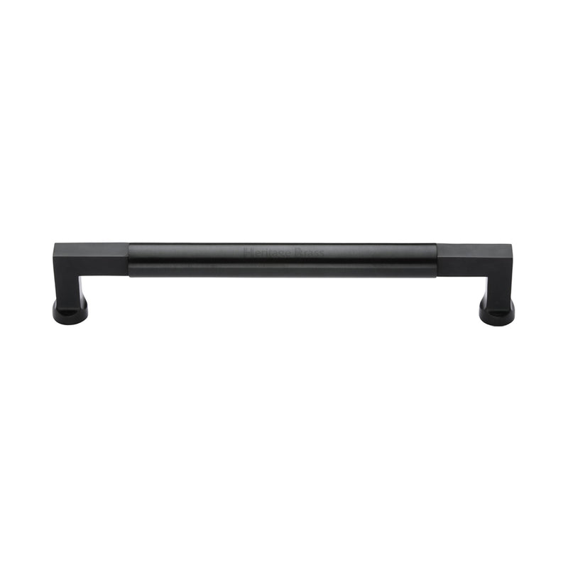 Heritage Brass Door Pull Handle Bauhaus Design 330mm Matt Black Finish
 - V1312 330-BKMT - Choice Handles