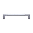 Heritage Brass Door Pull Handle Bauhaus Design 330mm Polished Chrome Finish
 - V1312 330-PC - Choice Handles