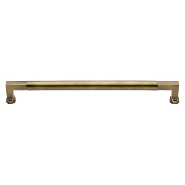 Heritage Brass Door Pull Handle Bauhaus Design 483mm& Antique Brass Finish
 - V1312 483-AT - Choice Handles