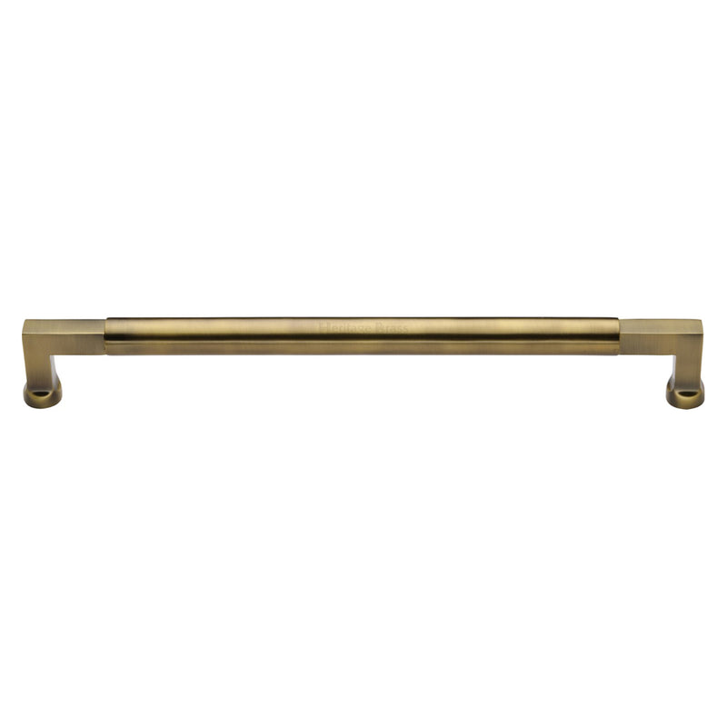 Heritage Brass Door Pull Handle Bauhaus Design 483mm& Antique Brass Finish
 - V1312 483-AT - Choice Handles
