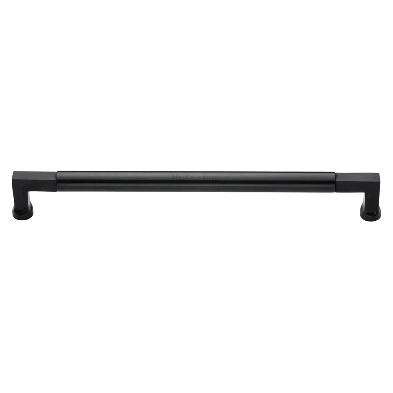 Heritage Brass Door Pull Handle Bauhaus Design 483mm Matt Black Finish
 - V1312 483-BKMT - Choice Handles