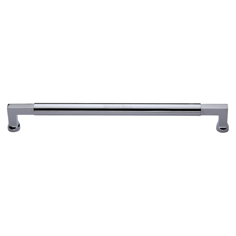 Heritage Brass Door Pull Handle Bauhaus Design 483mm Polished Chrome Finish
 - V1312 483-PC - Choice Handles