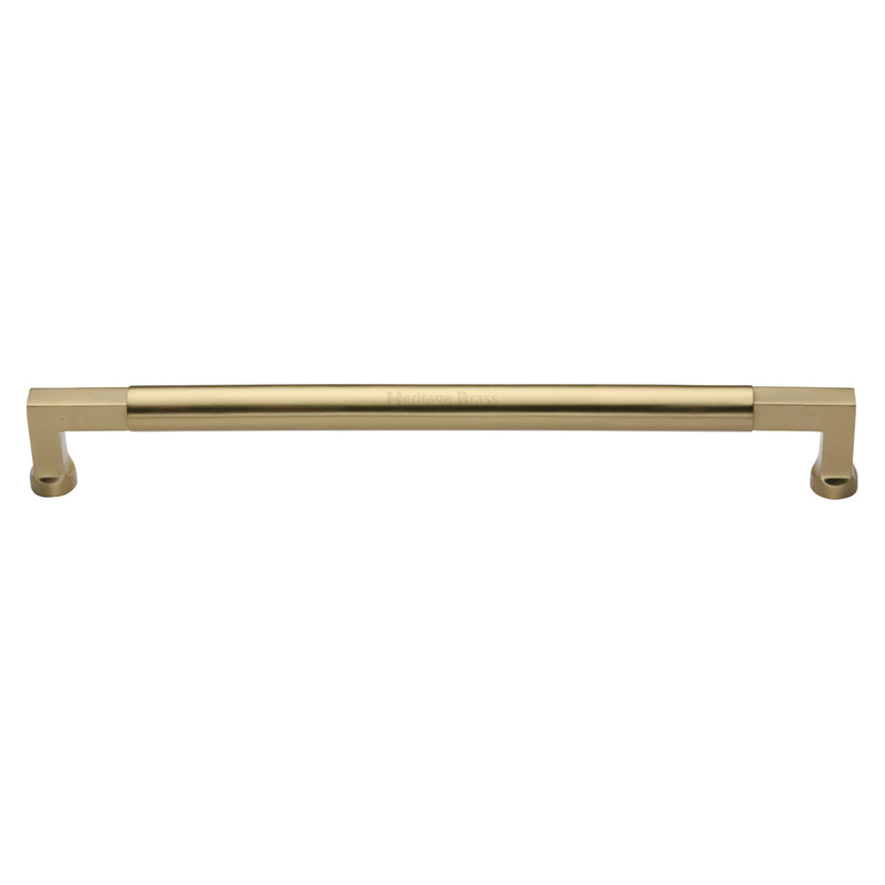 Heritage Brass Door Pull Handle Bauhaus Design 483mm& Satin Brass Finish
 - V1312 483-SB - Choice Handles