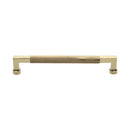Heritage Brass Door Pull Handle Bar Design 330mm Polished Brass Finish
 - V1315 330-PB - Choice Handles
