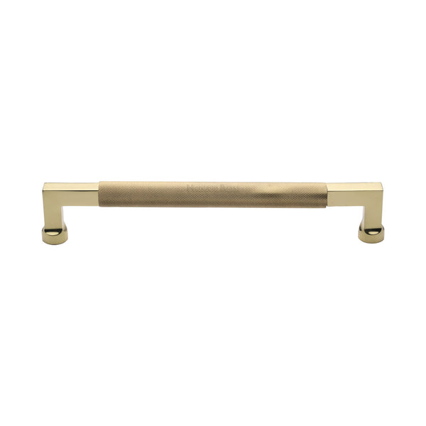 Heritage Brass Door Pull Handle Bar Design 330mm Polished Brass Finish
 - V1315 330-PB - Choice Handles