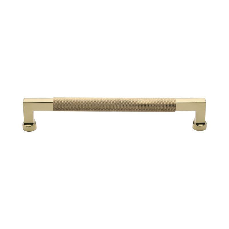 Heritage Brass Door Pull Handle Bar Design 330mm Polished Brass Finish
 - V1315 330-PB - Choice Handles