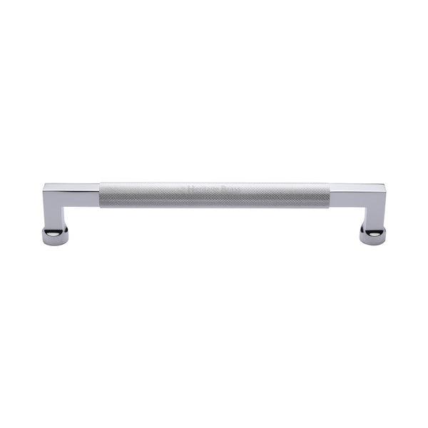 Heritage Brass Door Pull Handle Bar Design 330mm Polished Chrome Finish
 - V1315 330-PC - Choice Handles