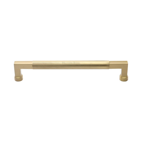 Heritage Brass Door Pull Handle Bar Design 330mm& Satin Brass Finish
 - V1315 330-SB - Choice Handles