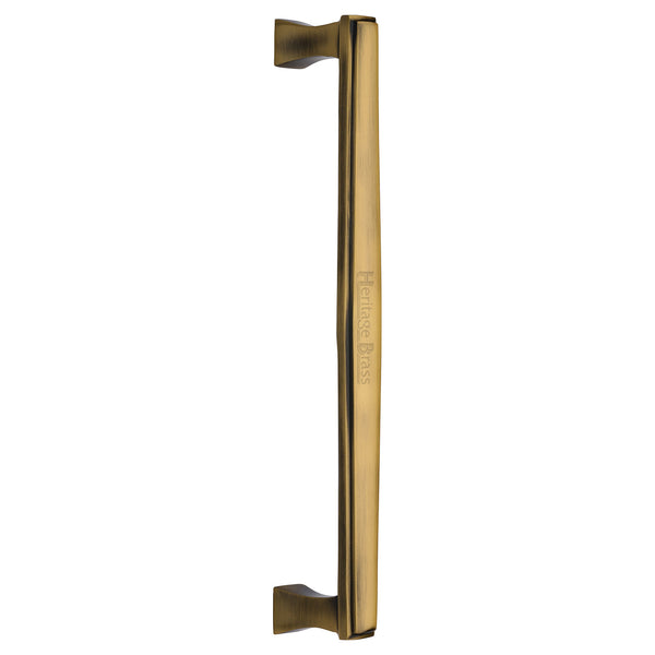 Heritage Brass Door Pull Handle Deco Design 305mm Antique Finish - V1334 305-AT - Choice Handles