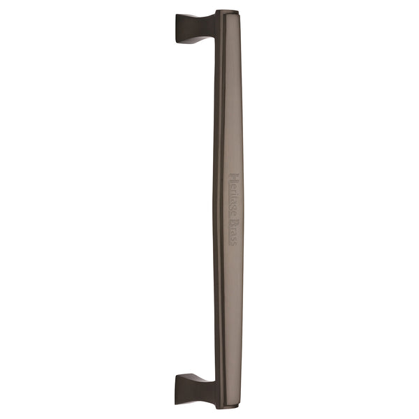 Heritage Brass Door Pull Handle Deco Design 305mm Matt Bronze Finish - V1334 305-MB - Choice Handles
