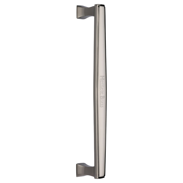 Heritage Brass Door Pull Handle Deco Design 305mm Polished Nickel Finish
 - V1334 305-PNF - Choice Handles