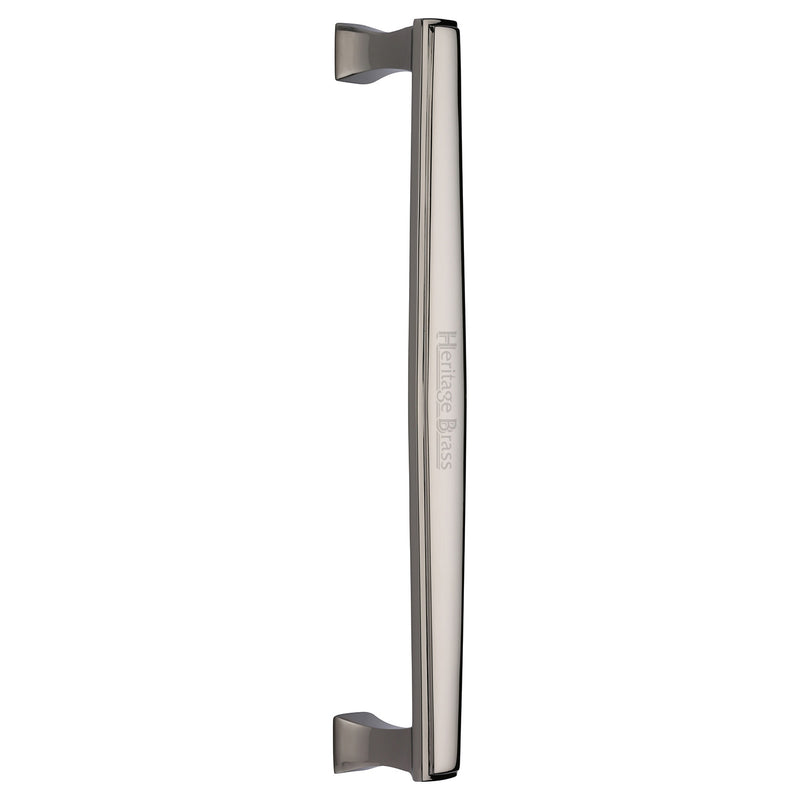 Heritage Brass Door Pull Handle Deco Design 305mm Polished Nickel Finish
 - V1334 305-PNF - Choice Handles
