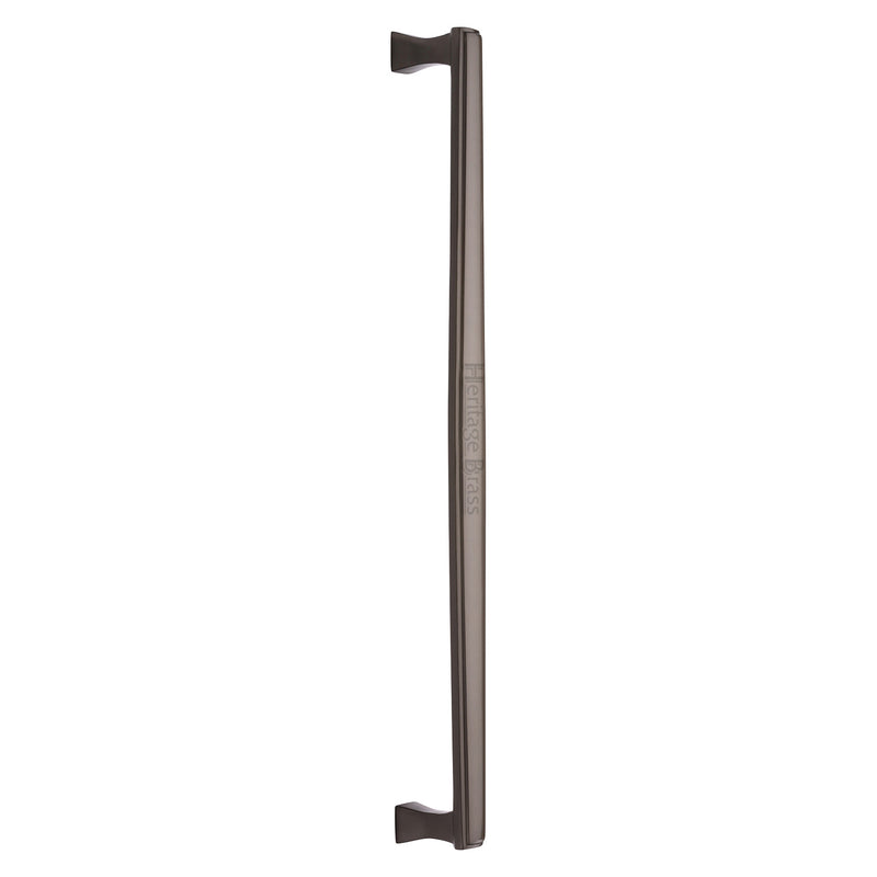Heritage Brass Door Pull Handle Deco Design 457mm Matt Bronze Finish
 - V1334 457-MB - Choice Handles