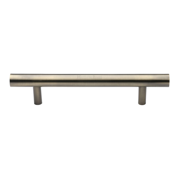 Heritage Brass Door Pull Handle Bar Design 305mm Antique Brass Finish
 - V1361 305-AT - Choice Handles