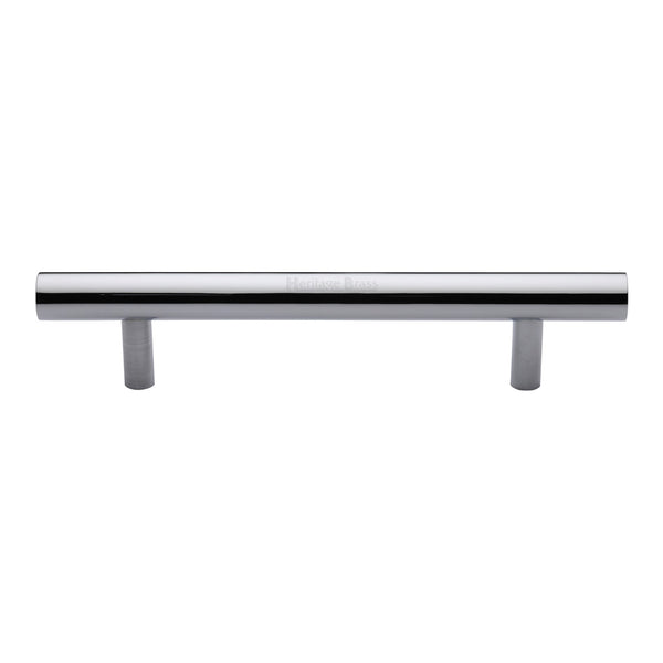 Heritage Brass Door Pull Handle Bar Design 305mm& Polished Chrome Finish
 - V1361 305-PC - Choice Handles