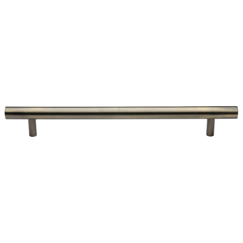 Heritage Brass Door Pull Handle Bar Design 457mm Antique Brass Finish
 - V1361 457-AT - Choice Handles