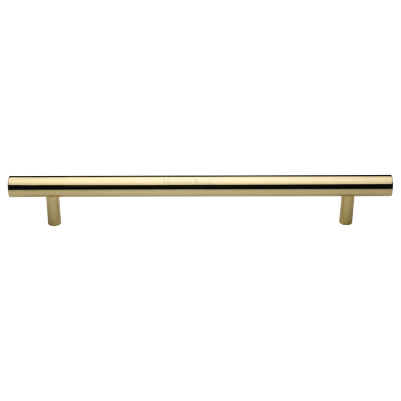 Heritage Brass Door Pull Handle Bar Design 457mm Polished Brass Finish
 - V1361 457-PB - Choice Handles