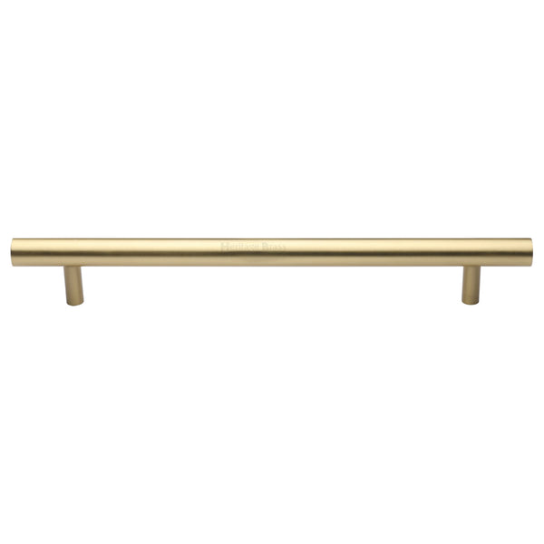 Heritage Brass Door Pull Handle Bar Design 457mm Satin Brass Finish
 - V1361 457-SB - Choice Handles