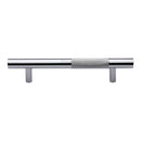 Heritage Brass Door Pull Handle Bar Knurled Design 305mm Polished Chrome Finish
 - V1365 305-PC - Choice Handles